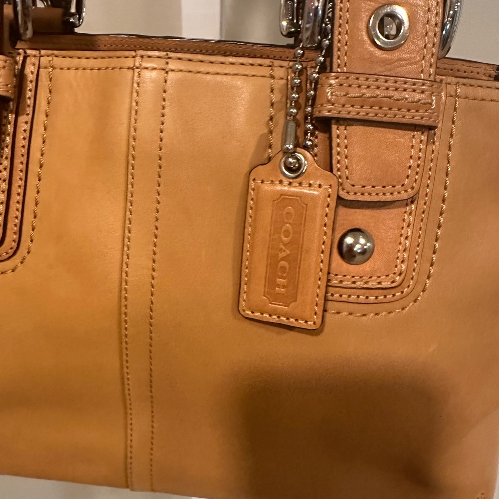 Coach soho leather tote bag - Picture 2 of 8